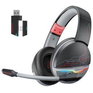 NUBWO G08 Dual Wireless Gaming Headset - Dark Red