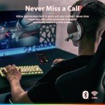 NUBWO G08 Dual Wireless Gaming Headset - Dark Red