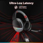 NUBWO G08 Dual Wireless Gaming Headset - Dark Red
