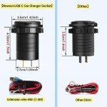 Dual USB C Car Charger Socket - 78W 2 Pack
