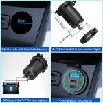Dual USB C Car Charger Socket - 78W 2 Pack