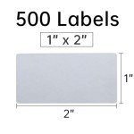 Dissolvable White Labels for Food Prep - 500 Pack