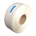 Dissolvable White Labels for Food Prep - 500 Pack