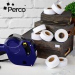 Perco White Price & Date Gun Labels - 8,000 Count