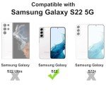 TENOC Clear Bumper Case for Samsung Galaxy S22
