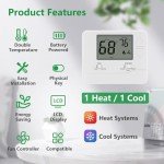 Wengart Non-Programmable LCD Thermostat for Home