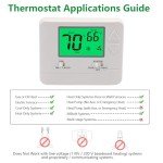 Wengart Non-Programmable LCD Thermostat for Home