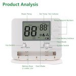 Wengart Non-Programmable LCD Thermostat for Home