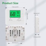 Wengart Non-Programmable LCD Thermostat for Home