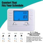 Suuwer 5-1-1 Day Programmable Thermostat for Homes