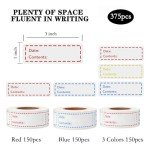 375 PCS Self-Adhesive Freezer Food Storage Labels
