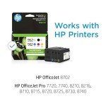 HP 952 Ink Cartridges 4-Pack – Cyan, Magenta, Yellow, Black