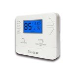 Multi-Stage Programmable Thermostat with Blue Backlight