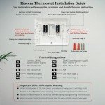 Multi-Stage Programmable Thermostat with Blue Backlight