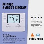 Heagstat 5-1-1 Day Programmable Thermostat