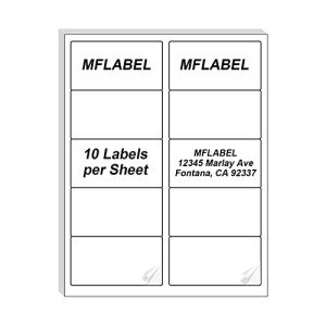 MFLABEL 2x4 Shipping Address Labels - 500 Pack