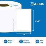 Aegis 1.5" x 1" Thermal QR Code Labels (12 Rolls)