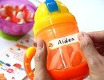 Self-Laminating Waterproof Baby Bottle Labels, 64-Pack