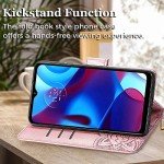 Butterfly Embossed Wallet Case for Moto G Pure