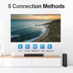 Nylavee 100W Bluetooth Sound Bar with Subwoofer