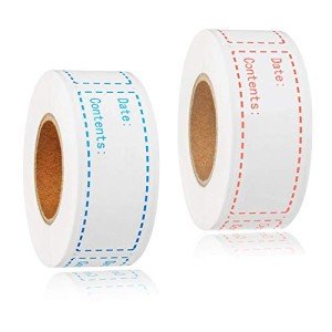 300 Removable Freezer Labels - 2 Color Stickers