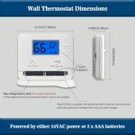Easy Install Non-Programmable Home Thermostat with Backlight