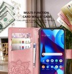Butterfly Embossed Wallet Case for Moto G Pure