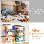 160 Removable Storage Bin Labels - Matte White