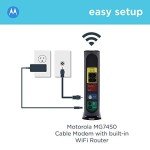 Motorola MG7540 Modem Router Combo with Wi-Fi 6