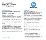 Motorola MG7540 Modem Router Combo with Wi-Fi 6