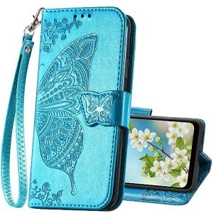 Butterfly Embossed PU Leather Wallet Case for Galaxy A03S