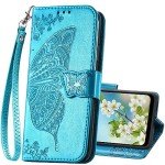 Butterfly Embossed PU Leather Wallet Case for Galaxy A03S