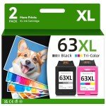 HP 63XL Compatible Ink Cartridges Combo Pack