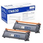 Brother TN630 Black Toner Cartridge Replacement - 2 Pack