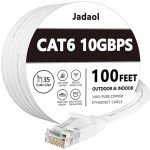 100 ft Cat 6 Ethernet Cable - Fast & Weatherproof