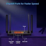 WiFi 6 AX1800 Router for Fast Internet and Gaming