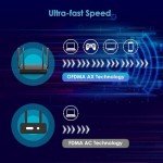 WiFi 6 AX1800 Router for Fast Internet and Gaming