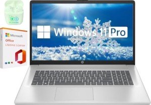 HP 17.3" FHD Laptop with Office, Intel Core i3
