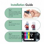 Anemec 910XL Ink Cartridge Combo Pack for HP