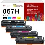 Canon 067H Toner Cartridge 4-Pack Set