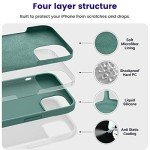 iPhone 13 Slim Silicone Shockproof Case – Midnight Green