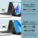 InnoView 15.6" FHD Portable Monitor with Speakers
