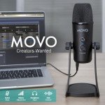 Movo UM700 USB Gaming Microphone with Adjustable Patterns