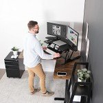 VIVO 43" Height Adjustable Corner Desk Converter