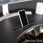 VIVO 43" Height Adjustable Corner Desk Converter