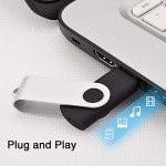 KOOTION 10-Pack 4GB USB Flash Drives - Black
