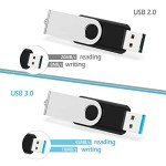 KOOTION 10-Pack 4GB USB Flash Drives - Black