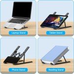 Portable Adjustable Laptop Stand for 10-15.6” Devices