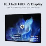 Android Tablet, 6GB RAM, 128GB Storage, Eye Protection