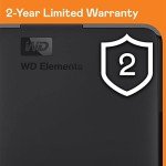 WD 2TB Elements Portable External Hard Drive USB 3.0
